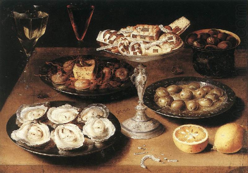 Still-Life with Oysters and Pastries, BEERT, Osias